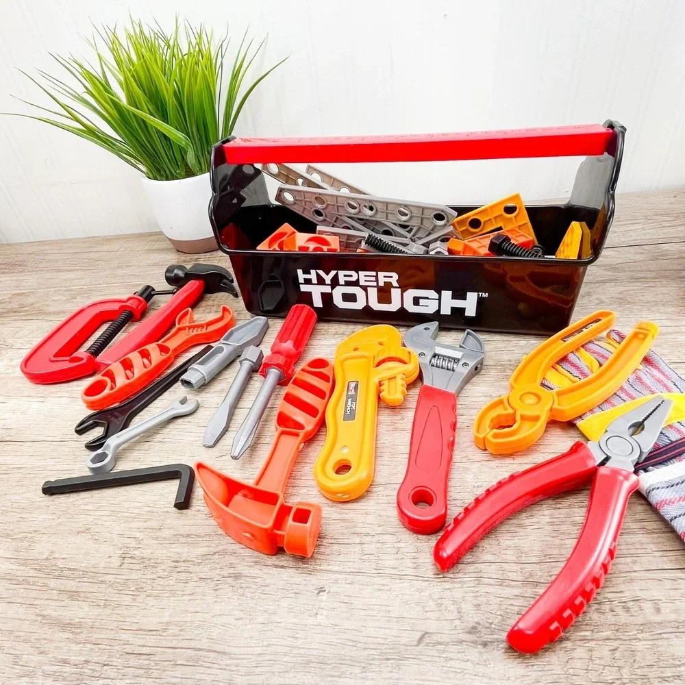 Toddler Tool Set - 50+ pc Kids Stem Tools, Pretend Play Toys‎ for Kids Hammer